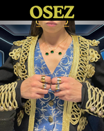 Charger l'image dans la galerie, Rêveuse-Collier en Argent 925-Pierres en oxyde de zirconium-plaqué or 18 carats