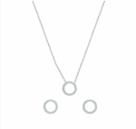 Charger l'image dans la galerie, Coffret Météorite-collier météorite+boucles d'oreilles météorite-Argent 925 Sterling