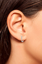 Charger l'image dans la galerie, Stupéfiante-Boucles d'oreilles en Argent 925-Pierres en moissanite synthétique