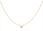Charger l'image dans la galerie, Varenne-Collier en Acier inoxydable-Pendentif lettre V