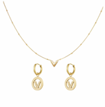 Charger l'image dans la galerie, Coffret vanity-Collier varenne+boucles d'oreilles valy-Acier inoxydable