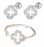 Charger l'image dans la galerie, Coffret matignon-Bague élysée+boucles d'oreilles matignon-Argent 925