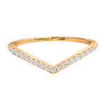 Charger l'image dans la galerie, Cartésienne- Bague incurvée-Argent 925-Oxyde de zirconium-placage or 18 carats.