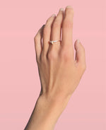 Charger l'image dans la galerie, Espiègle-Bague en Argent 925-Pierres en oxyde de zirconium-plaquée or 18 carats