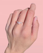 Charger l'image dans la galerie, Espiègle-Bague en Argent 925-Pierres en oxyde de zirconium-plaquée or 18 carats