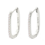 Charger l'image dans la galerie, Stupéfiante-Boucles d'oreilles en Argent 925-Pierres en moissanite synthétique