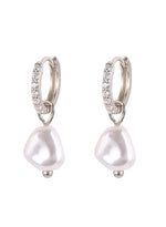 Charger l'image dans la galerie, Bohémienne-Boucles d'oreilles en Argent 925-Perles d'eau douce-Pierres en oxyde de zirconium