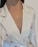 Charger l'image dans la galerie, Celestina-Collier en argent 925 sterling-Pierres en oxyde de zirconium-plaqué or 18 carats