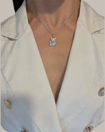 Charger l'image dans la galerie, Teddy diamond-Collier en argent 925 sterling-Pierres en oxyde de zirconium