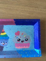 Charger l'image dans la galerie, Cupcakes gourmands-Plateau en bois léger-Personnalisé à la main