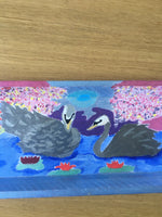 Charger l'image dans la galerie, Le lac des cygnes-Plateau personnalisé à la main