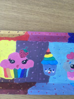 Charger l'image dans la galerie, Cupcakes gourmands-Plateau en bois léger-Personnalisé à la main