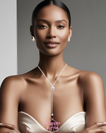 Charger l'image dans la galerie, Diamantra-Collier en Y-Argent 925-Oxyde de zirconium