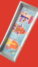 Charger l'image dans la galerie, Tribu pittoresque-Plateau en bois léger-Personnalisé à la main