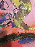 Charger l'image dans la galerie, Le bel inconnu-Tableau texturé-Fait entièrement à la main