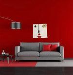 Charger l'image dans la galerie, Femme espiègle-Tableau créatif-Éléments recyclés