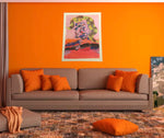 Charger l'image dans la galerie, Le bel inconnu-Tableau texturé-Fait entièrement à la main