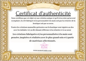 Paris with love-Boite à bijoux en bois léger-Personnalisée à la main