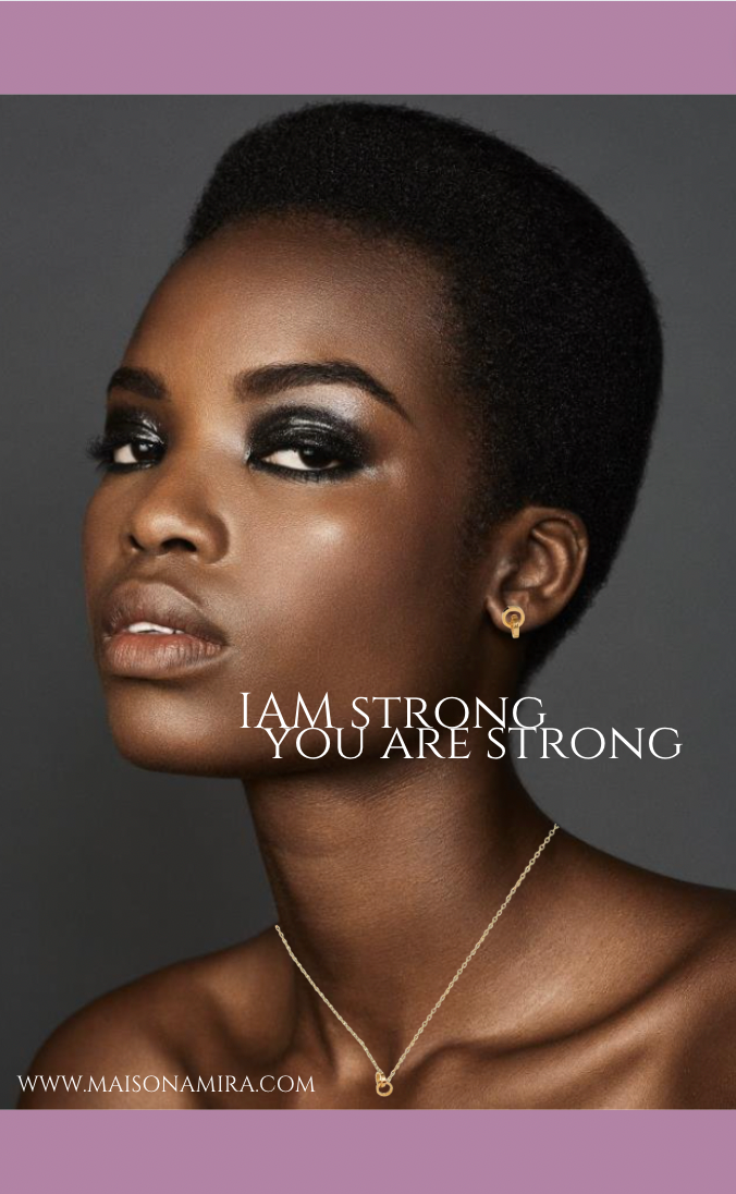 Strong or-Coffret collier+boucles d'oreilles+bracelet-Acier inoxydable-placage or 18 carats