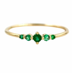 Charger l&#39;image dans la galerie, Intrigante-Bague pierres vertes-Argent 925-Oxyde de zirconium
