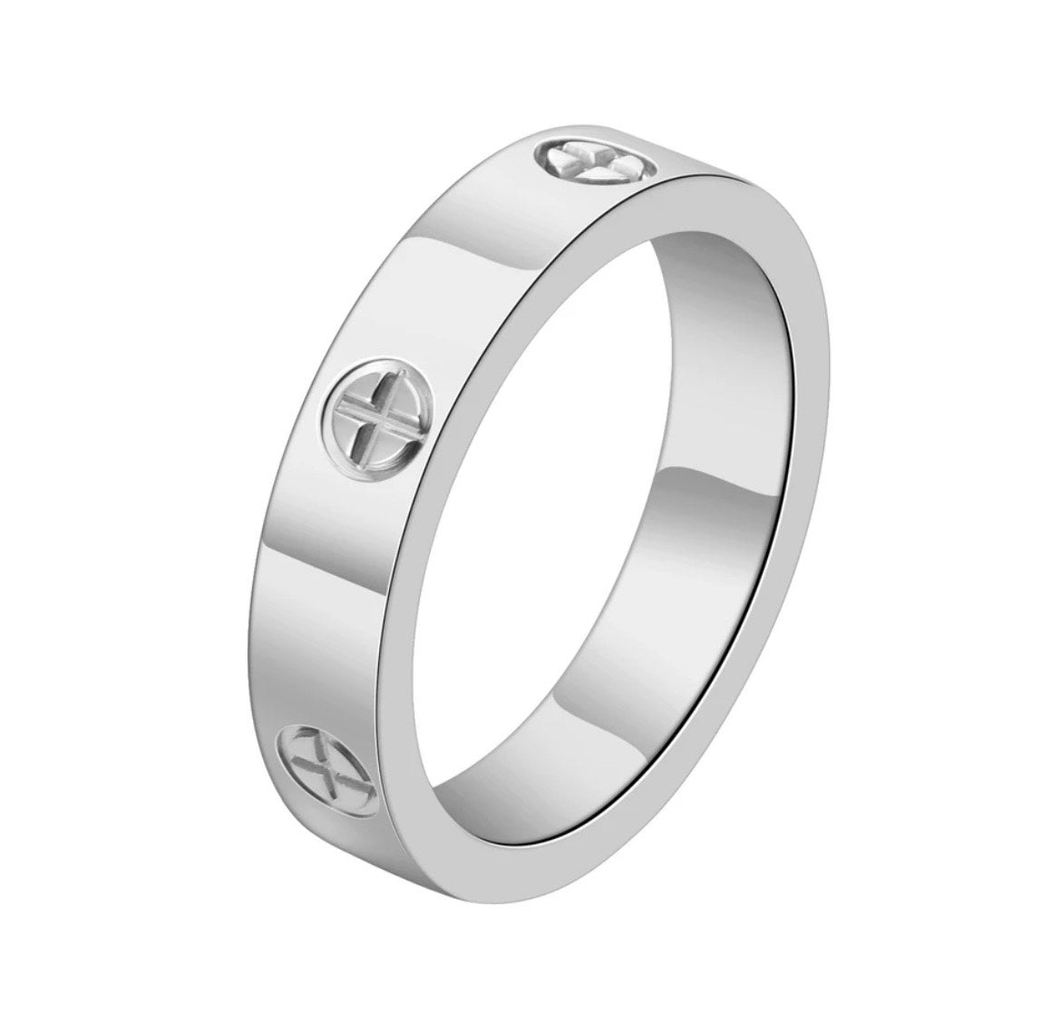 Elite-Bague en Acier inoxydable-Argentée