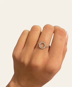 Charger l&#39;image dans la galerie, Météorite-Bague en Argent 925-Pierres en oxyde de zirconium
