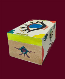 Yeux de Fatma-Boite à bijoux personnalisée à la main