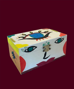 Yeux de Fatma-Boite à bijoux personnalisée à la main