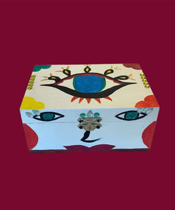 Yeux de Fatma-Boite à bijoux personnalisée à la main