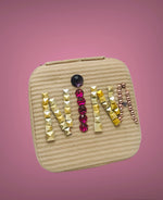 Charger l&#39;image dans la galerie, Ma boite personnalisée-Boite à bijoux personnalisée prénom-Perles-Strass
