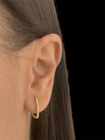 Charger l&#39;image dans la galerie, Stupéfiante-Boucles d&#39;oreilles en Argent 925-Pierres en oxyde de zirconium
