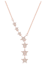 Charger l&#39;image dans la galerie, Celestina-Collier en argent 925 sterling-Pierres en oxyde de zirconium-plaqué or 18 carats
