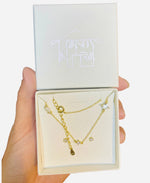 Charger l&#39;image dans la galerie, Diamond-Coffret Collier+boucles d&#39;oreilles-Argent 925-Oxyde de zirconium
