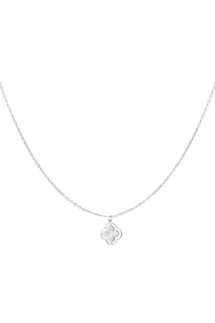 Örganza-Collier en Acier inoxydable-Trèfle à 4 feuilles