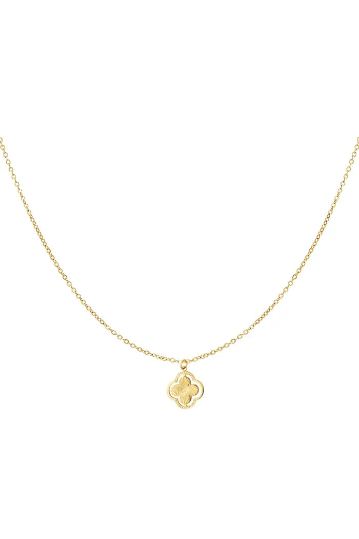 Örganza-Collier en Acier inoxydable-Trèfle à 4 feuilles