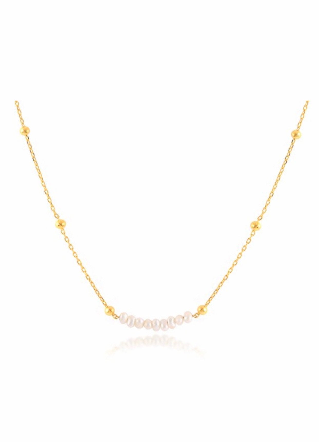 Précieuse-Collier en Argent 925-plaqué or 18 carats