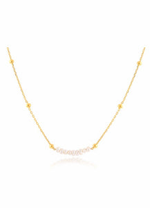 Précieuse-Collier en Argent 925-plaqué or 18 carats