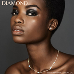 Charger l&#39;image dans la galerie, Diamond-Coffret Collier+boucles d&#39;oreilles-Argent 925-Oxyde de zirconium
