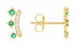 Charger l&#39;image dans la galerie, Sophistiquée-boucles d&#39;oreilles en Argent 925-Pirres en oxyde de zirconium
