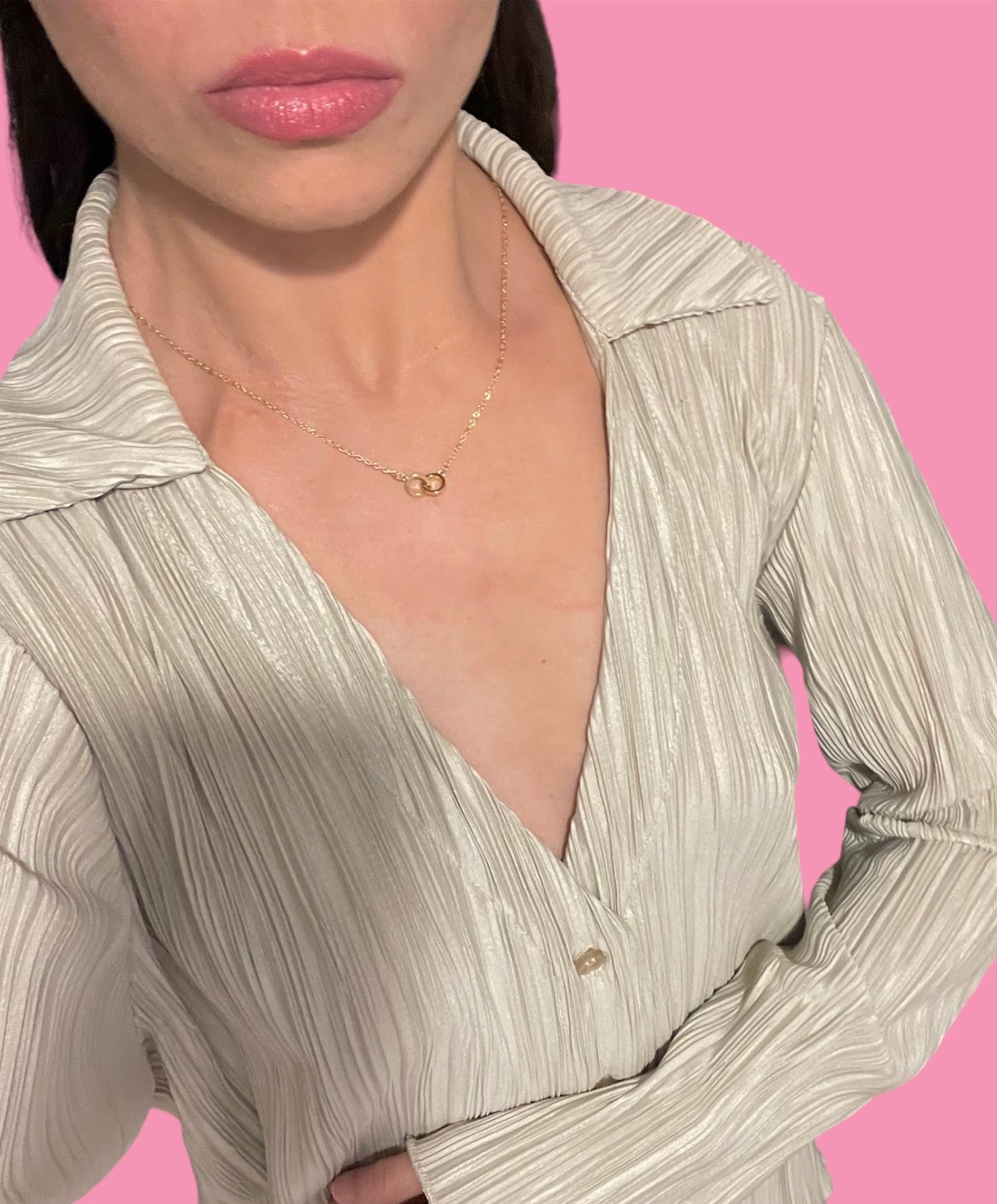 Strong or-Coffret collier+boucles d'oreilles+bracelet-Acier inoxydable-placage or 18 carats