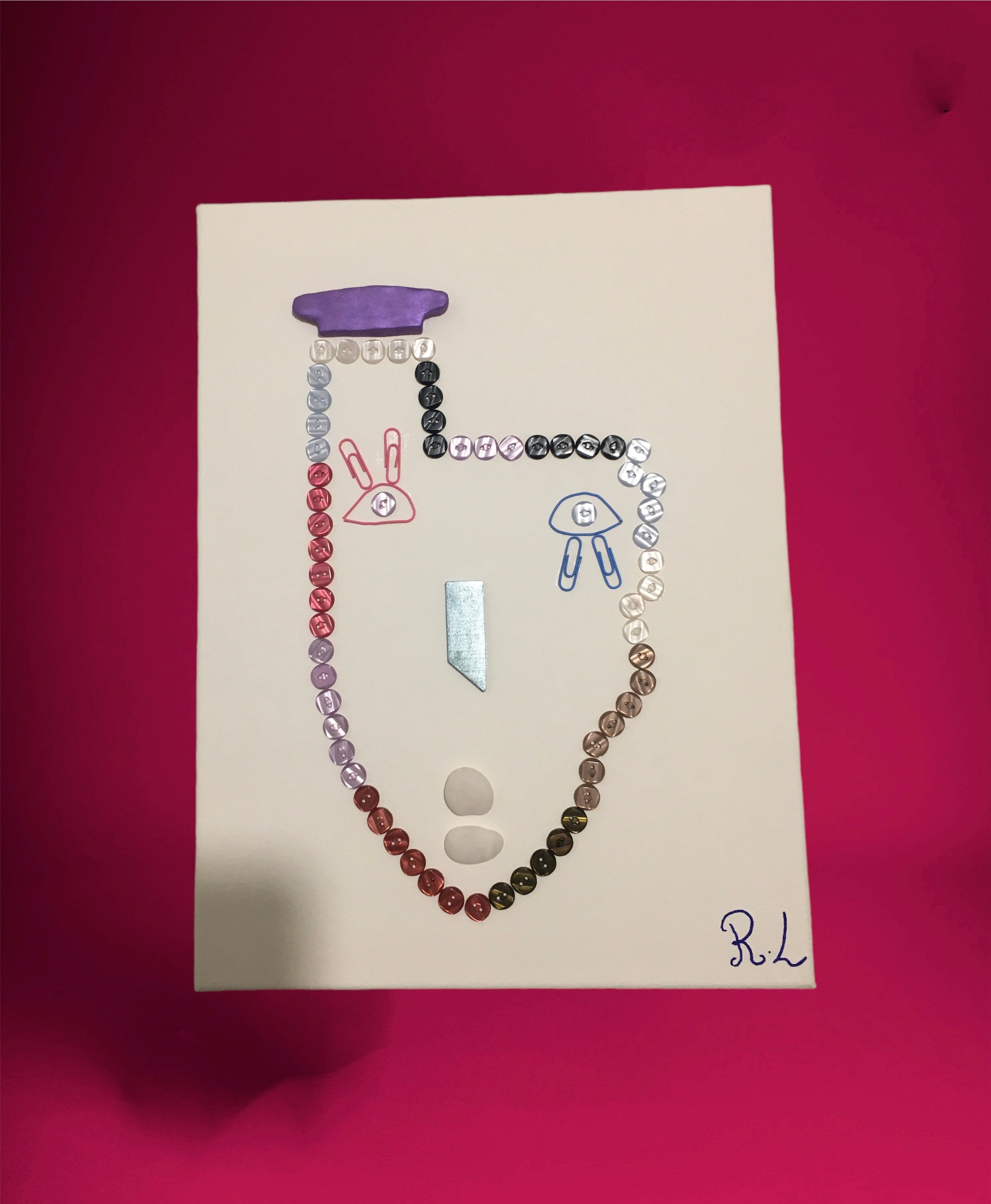 Le jeune bachelier-Tableau créatif-Éléments recyclés
